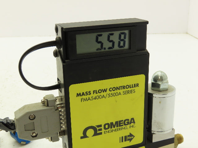 Omega FMA5518A-H2-40/0PSIG Mass Flow Meter Controller 0-5 L/min H2 FMA5400A