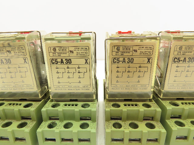 Releco Turck C5-A30 Power Relay 16A 120V 11-Pin Socket Lot of 10