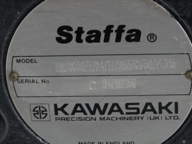 Kawasaki Staffa HM/C030/Z/24/17/S03/C1/30/PL315 Radial Piston Hydraulic Motor