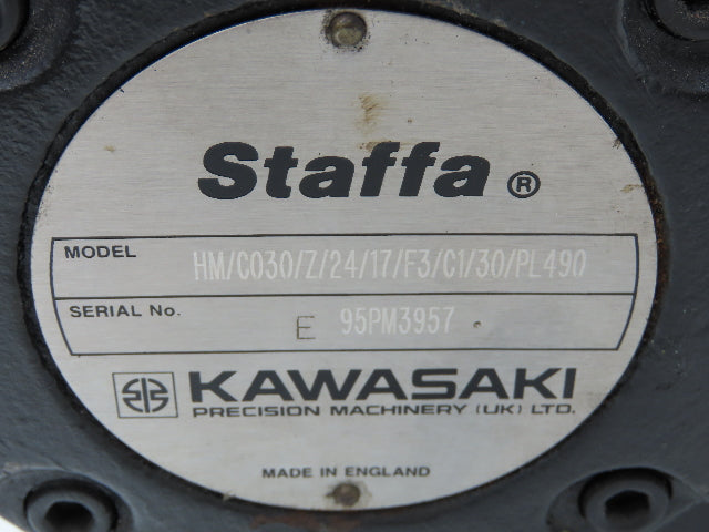 Kawasaki Staffa HM/C030/Z/24/17/F3/C1/30/PL490 Radial Piston Hydraulic Motor