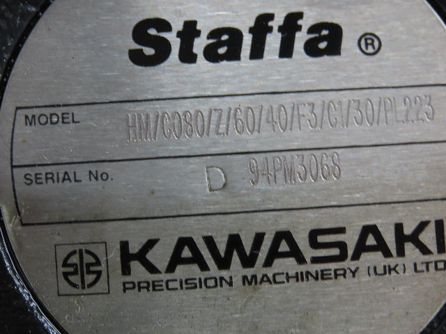 Kawasaki Staffa HM/C080/Z/60/40/F3/C1/30/PL223 Radial Piston Hydraulic Motor
