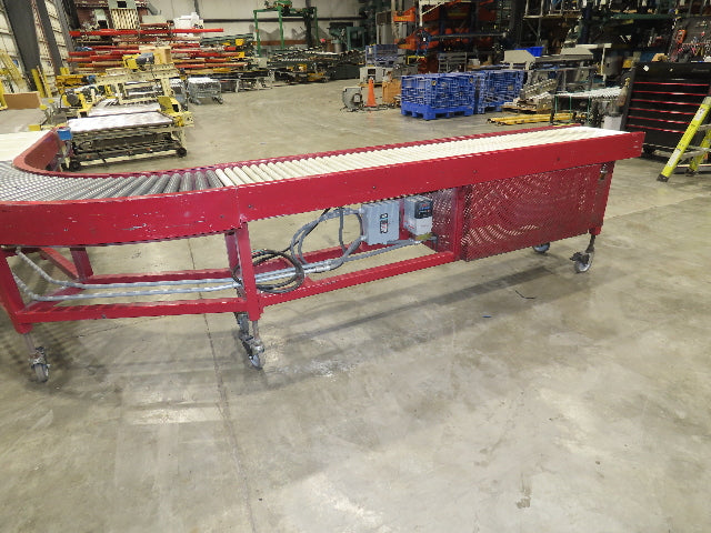 Accumulation Roller Conveyor 90° Curve RH 16"BF Variable Speed Drive 240V