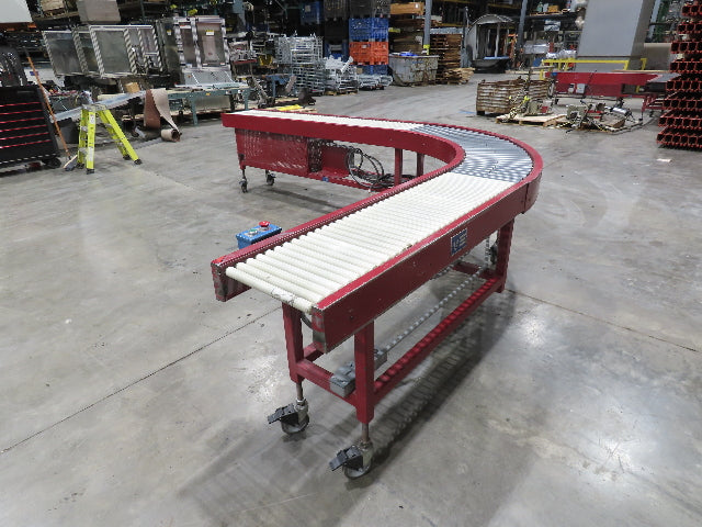 Accumulation Roller Conveyor 90° Curve RH 16"BF Variable Speed Drive 240V