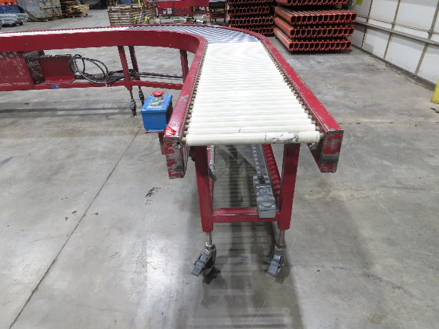 Accumulation Roller Conveyor 90° Curve RH 16"BF Variable Speed Drive 240V