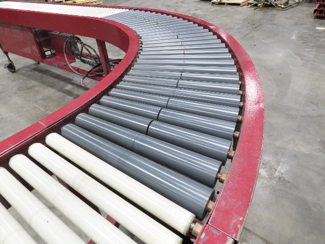 Accumulation Roller Conveyor 90° Curve RH 16"BF Variable Speed Drive 240V
