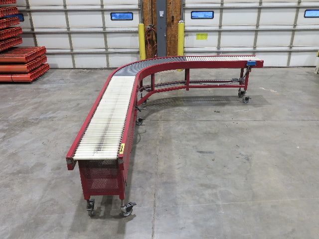 Accumulation Roller Conveyor 90° Curve RH 16"BF Variable Speed Drive 240V