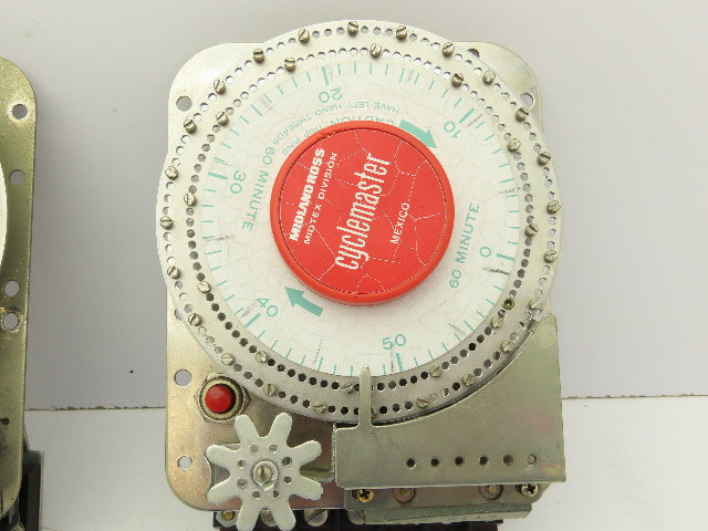 Midtex Relays Inc. 620 8119 Motor Switch Timer Cyclemaster 60 minute Lot Of 2