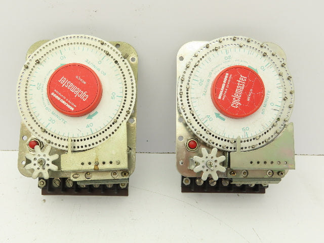 Midtex Relays Inc. 620 8119 Motor Switch Timer Cyclemaster 60 minute Lot Of 2