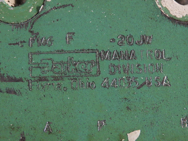 Parker FM6F-20 Hydraulic Flow Control Throttle Check Valve D08