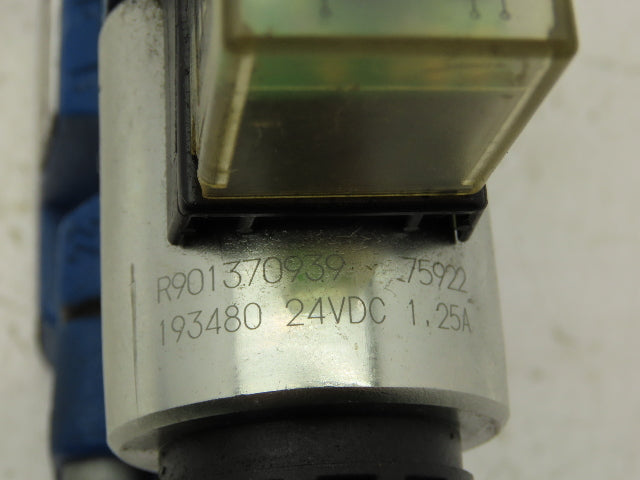 Rexroth 4WEH 10 E47/6EG24N9ETK4/B10 Directional Solenoid Valve 24VDC 4WE6J62