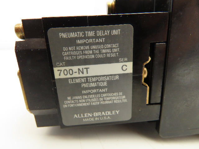 Allen Bradley 700-NT400A1 Industrial Control Relay Unit 120V Coil Series C