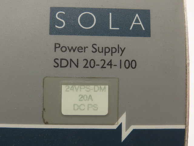 Sola SDN20-24-100 Power Supply Unit 24VDC 20A Output 115/230V Input 600W