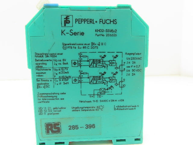 Pepperl Fuchs KHD2-SS1/EX2 Isolated Switch Relay Amplifier Module Lot of 4