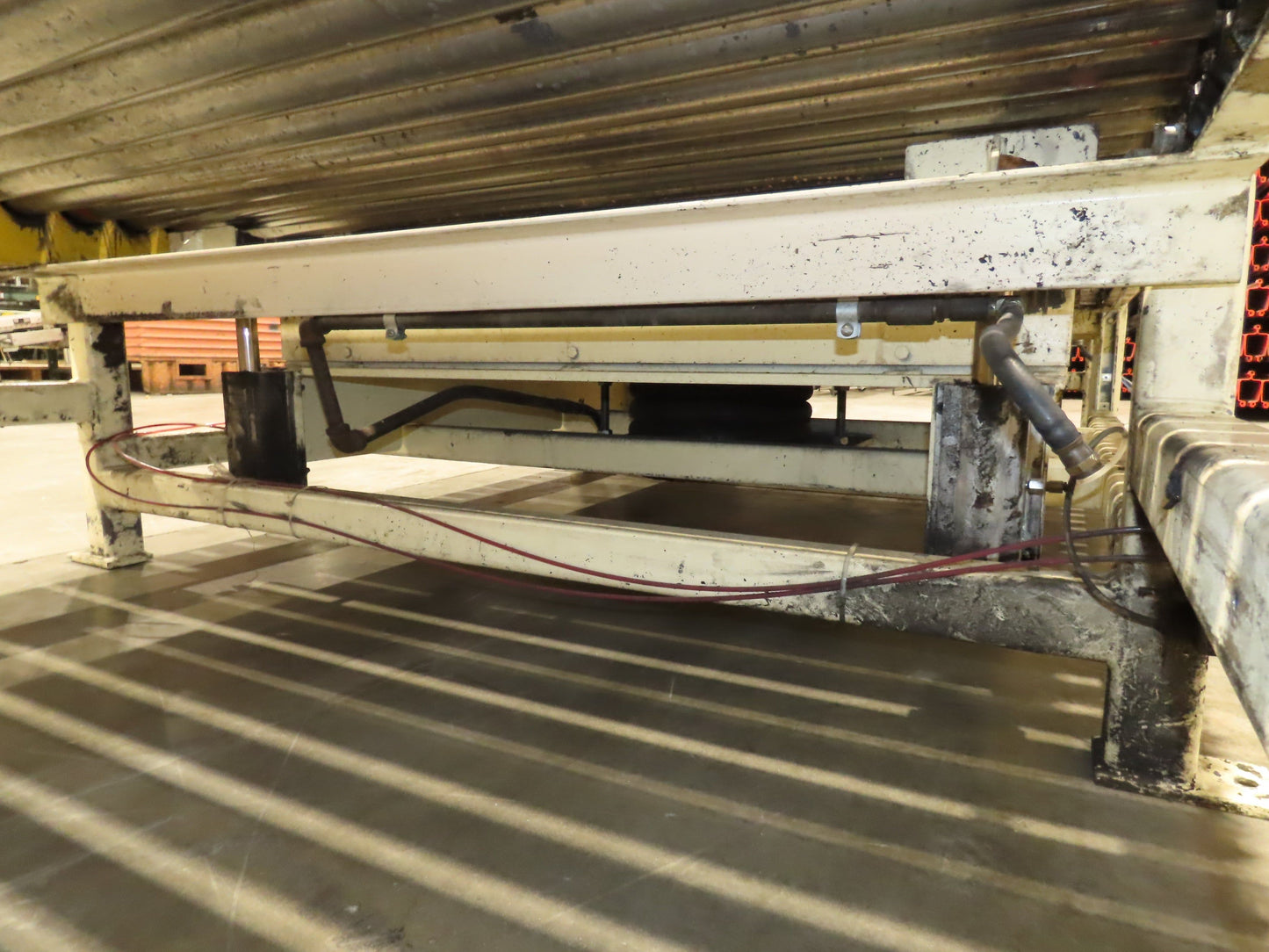 54"x 12' Pallet Transfer Conveyor 2.5" Roller 460V Chain Drive 60 FPM