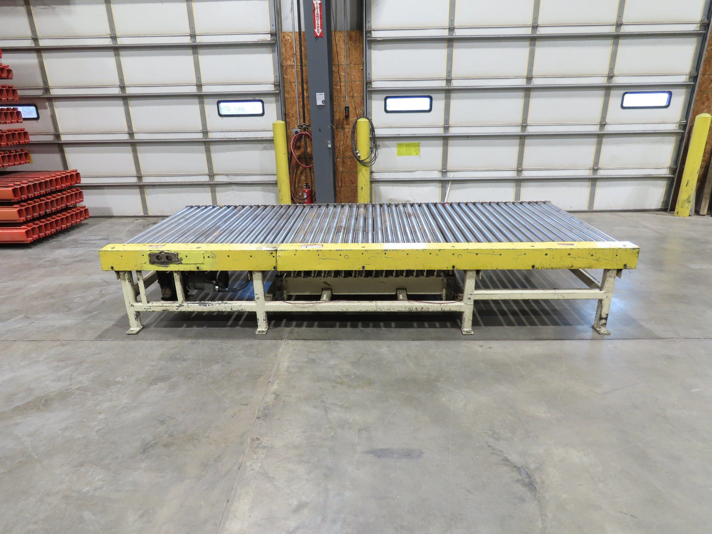 54"x 12' Pallet Transfer Conveyor 2.5" Roller 460V Chain Drive 60 FPM