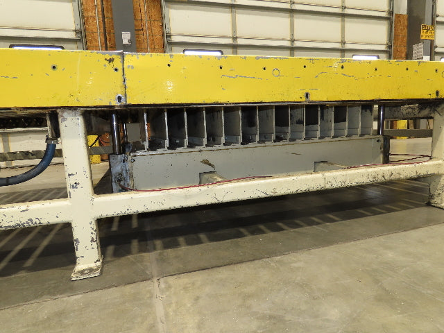 54"x 12' Pallet Transfer Conveyor 2.5" Roller 460V Chain Drive 60 FPM