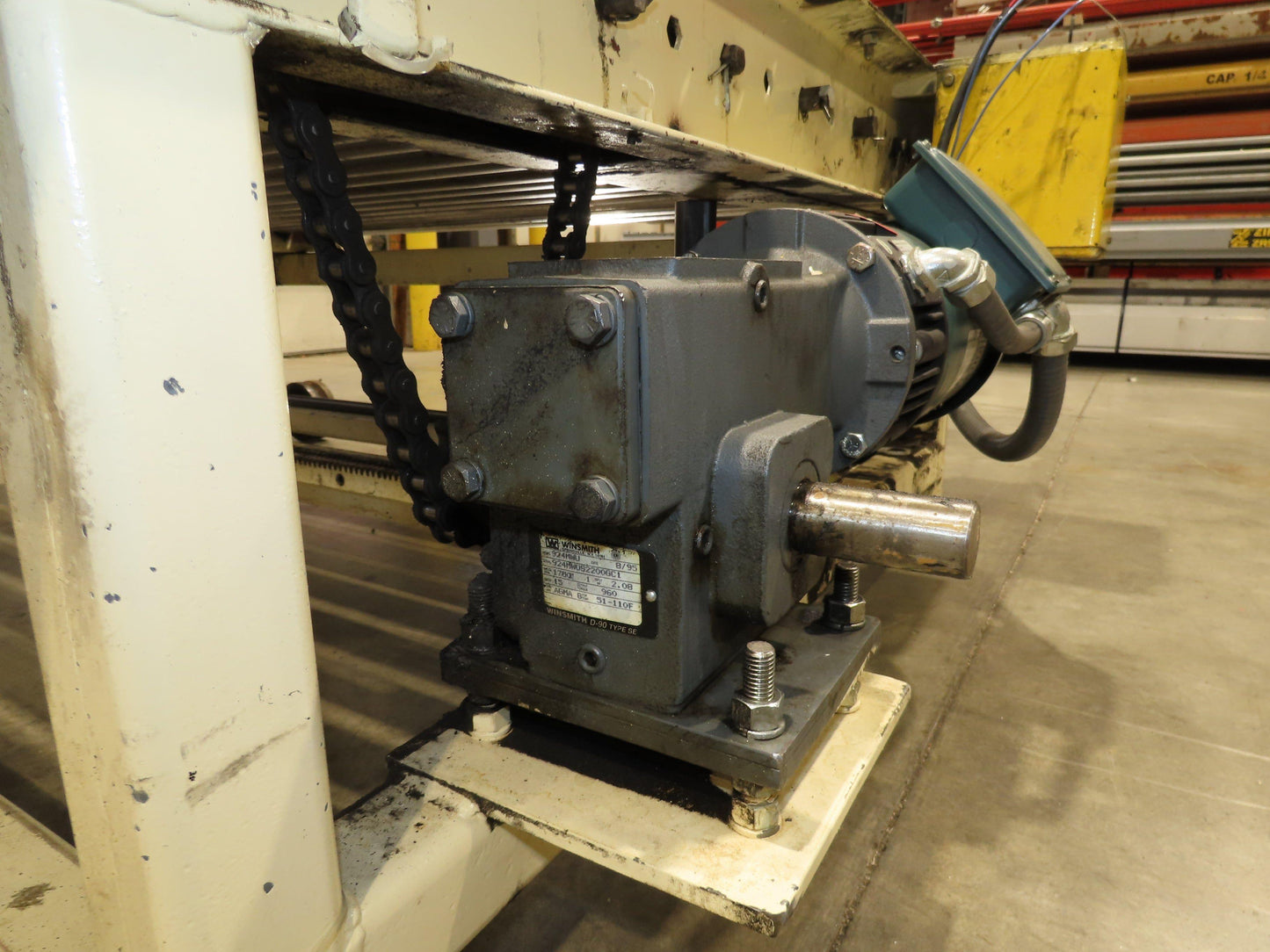 54" Pallet Conveyor 2.5" Roller 60"L 1Hp 460V Chain Drive 60 FPM