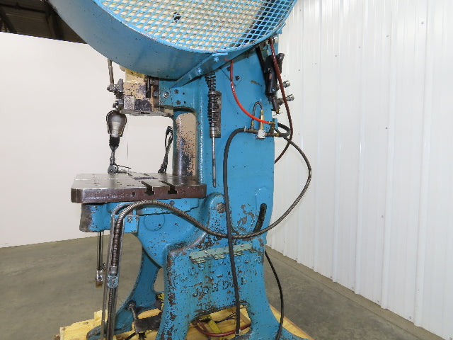 L&J No 3 Mechanical OBI Punch Press 22 Ton 4" Stroke 7" Throat 3Hp 3Ph 220/440V