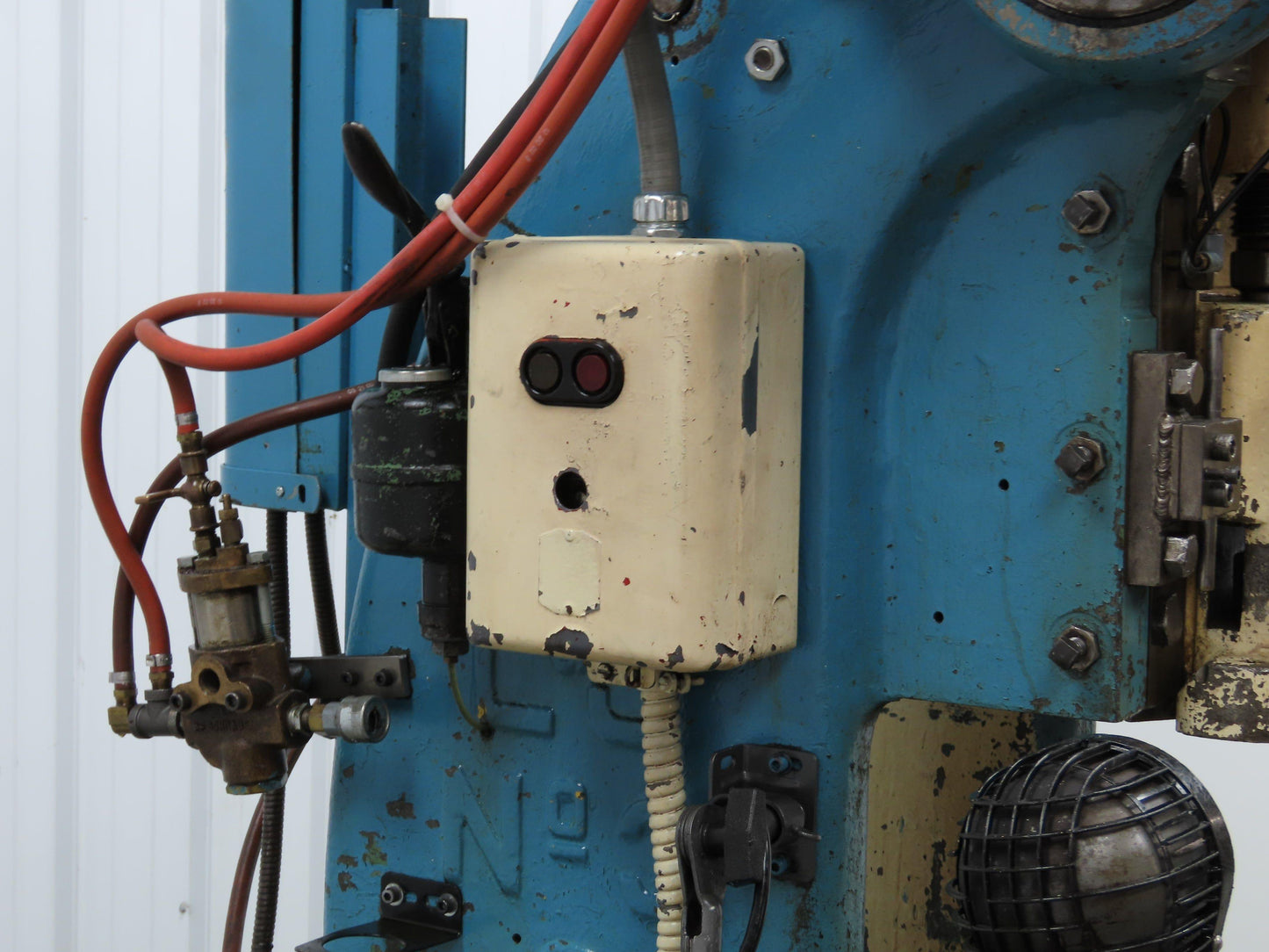 L&J No 3 Mechanical OBI Punch Press 22 Ton 4" Stroke 7" Throat 3Hp 3Ph 220/440V
