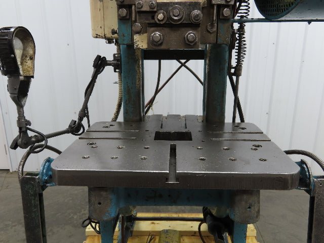 L&J No 3 Mechanical OBI Punch Press 22 Ton 4" Stroke 7" Throat 3Hp 3Ph 220/440V