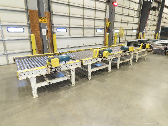 54" Pallet Conveyor 2.5" Roller 1Hp 460V Chain Drive 60 FPM 20' Length