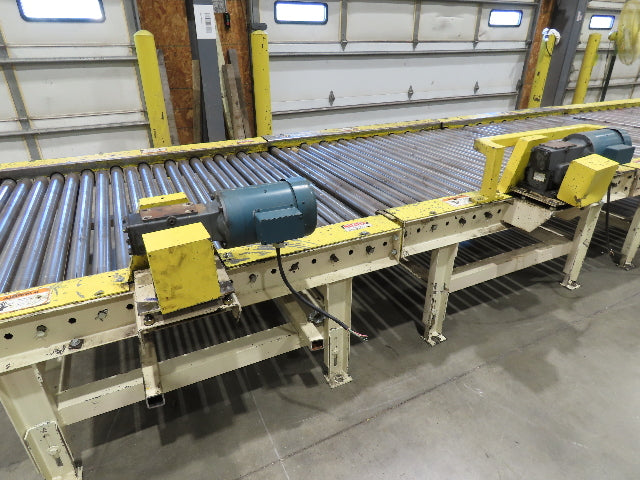 54" Pallet Conveyor 2.5" Roller 1Hp 460V Chain Drive 60 FPM 20' Length