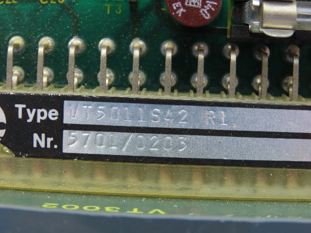 Rexroth VT5011S42R1 Proportional Amplifier Card VT5011 W/ Base VT3002