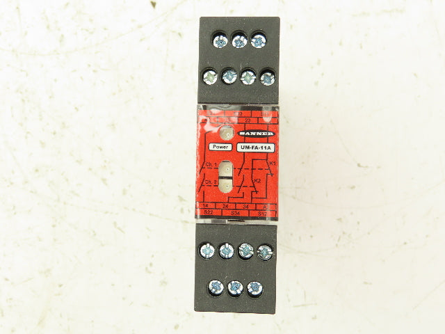 Banner UM-FA-11A Safety Relay Module For Safety Light Curtain 24V AC/DC 250V 7A
