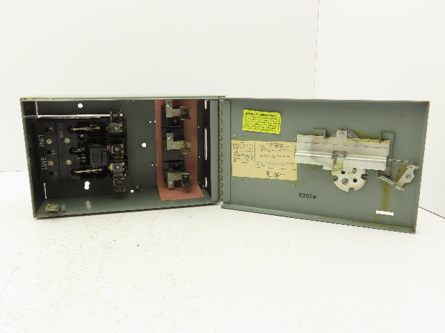 General Electric THP361 Fusible Panelboard Disconnect Switch QMR 30A 600V 3 Pole