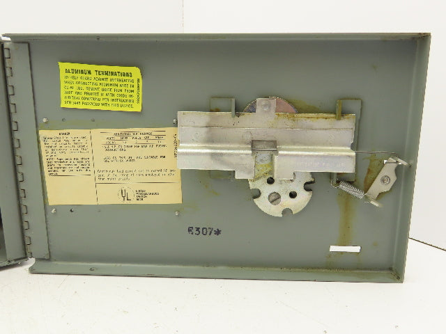 General Electric THP361 Fusible Panelboard Disconnect Switch QMR 30A 600V 3 Pole