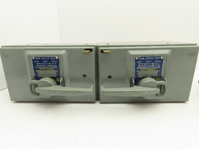 Square D QMB-3603-T Fusible Panelboard Disconnect Switch Twin 30A 600V Lot of 2