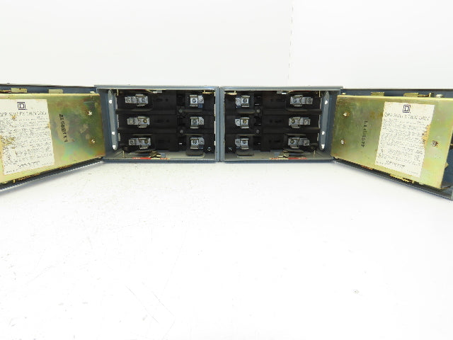 Square D QMB-3603-T Fusible Panelboard Disconnect Switch Twin 30A 600V Lot of 2