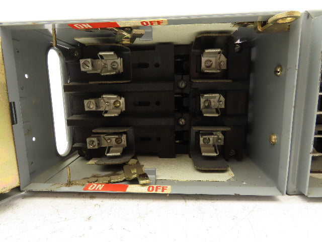 Square D QMB-3603-T Fusible Panelboard Disconnect Switch Twin 30A 600V Lot of 2