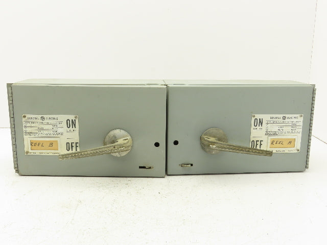 GE THP361 Fusible Panelboard Disconnect Switch Twin QMR 30A 600V 3 Pole