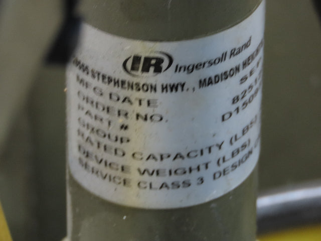 Ingersoll Rand D1509319C Pneumatic Drum Handler Tipper Air Control Hoist Lift