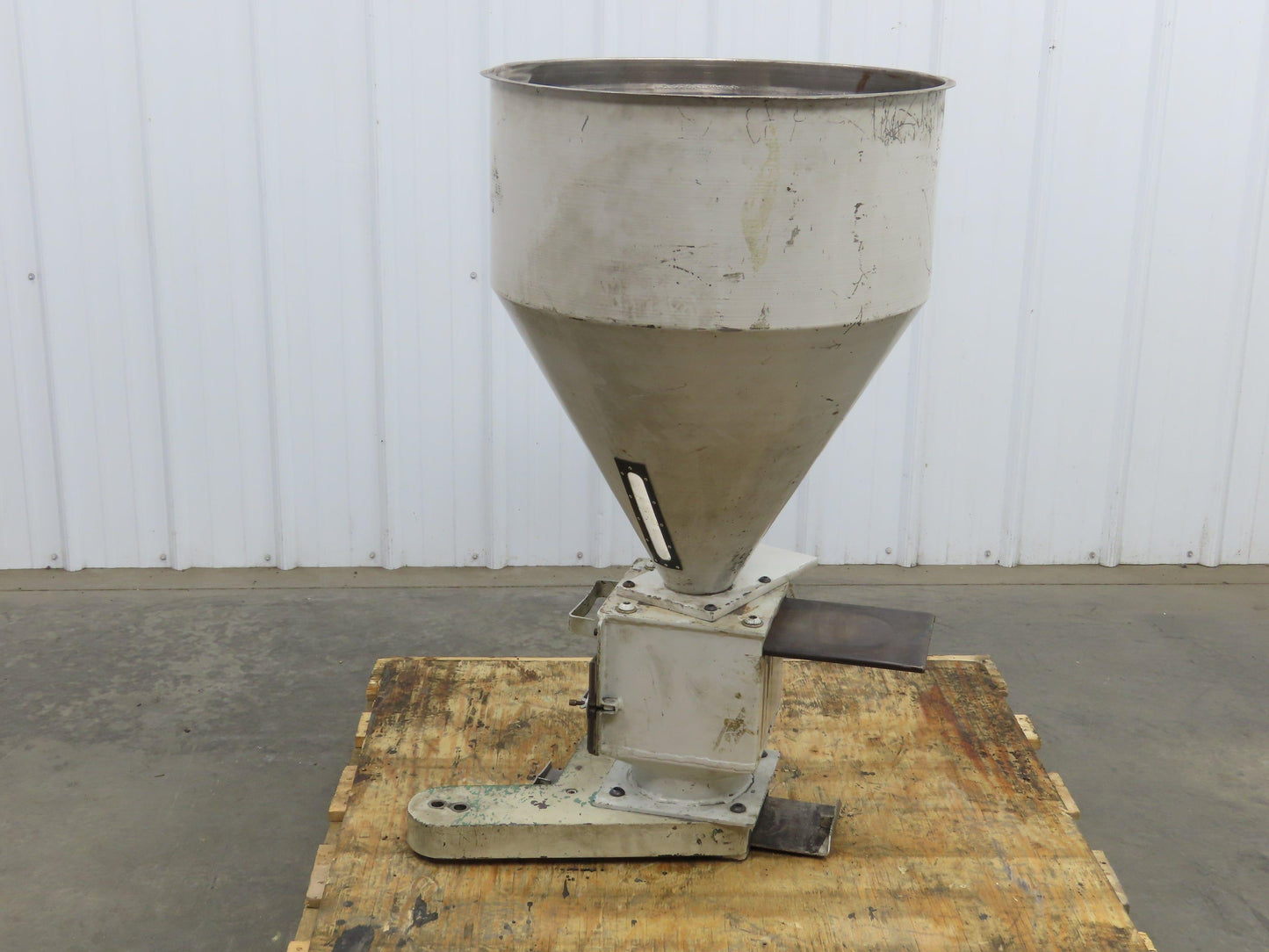 21"x 26" Steel Gravity Bin Dry Bulk Receiver Hopper Magnetic Cartridge Grate