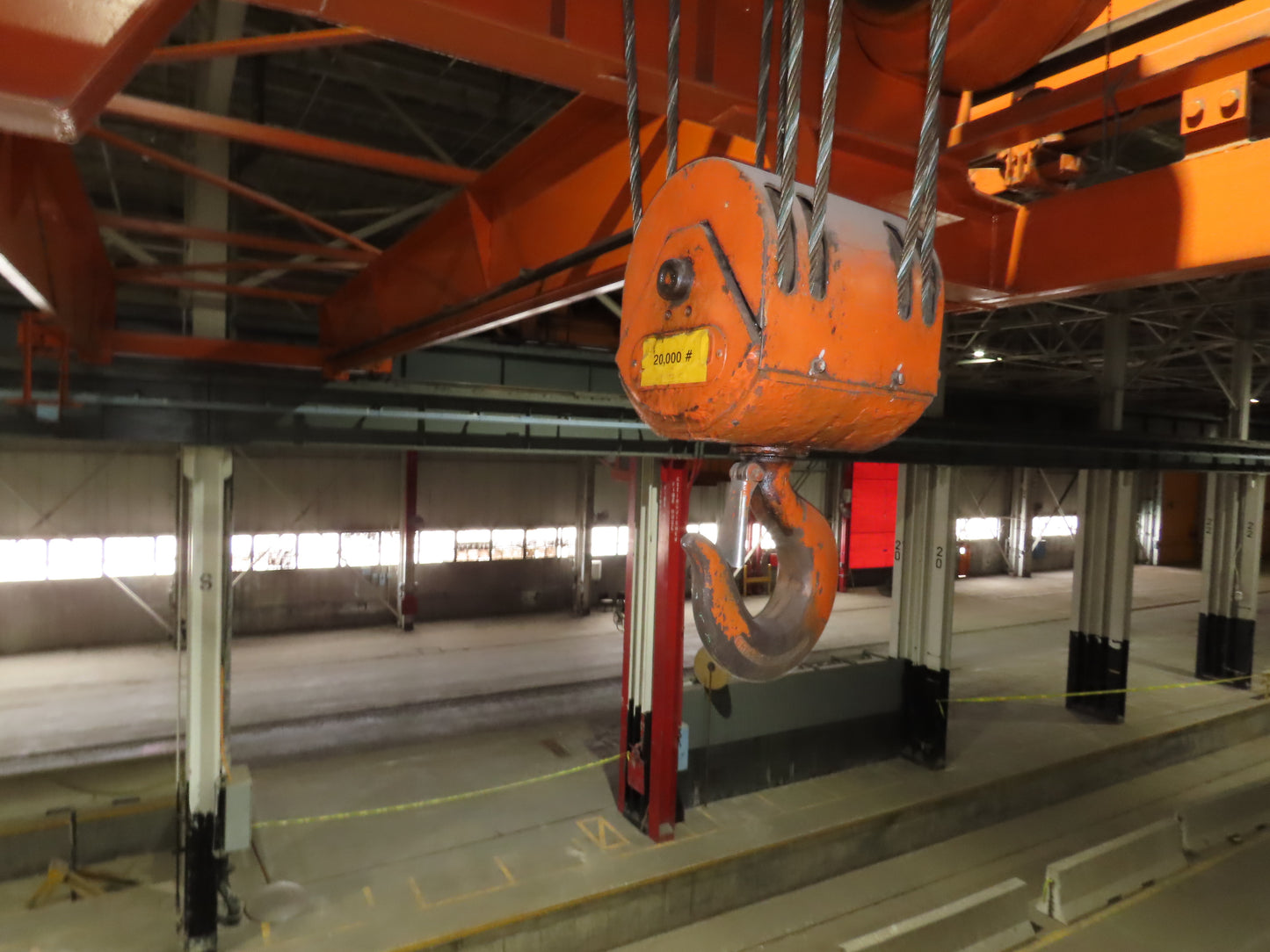 Cleveland Tramrail P&H 10 Ton Double Girder Top Running Bridge Crane 76' Span