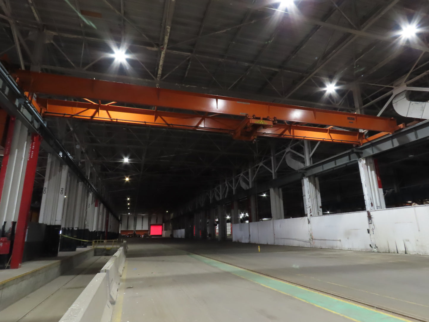 Cleveland Tramrail P&H 10 Ton Double Girder Top Running Bridge Crane 76' Span