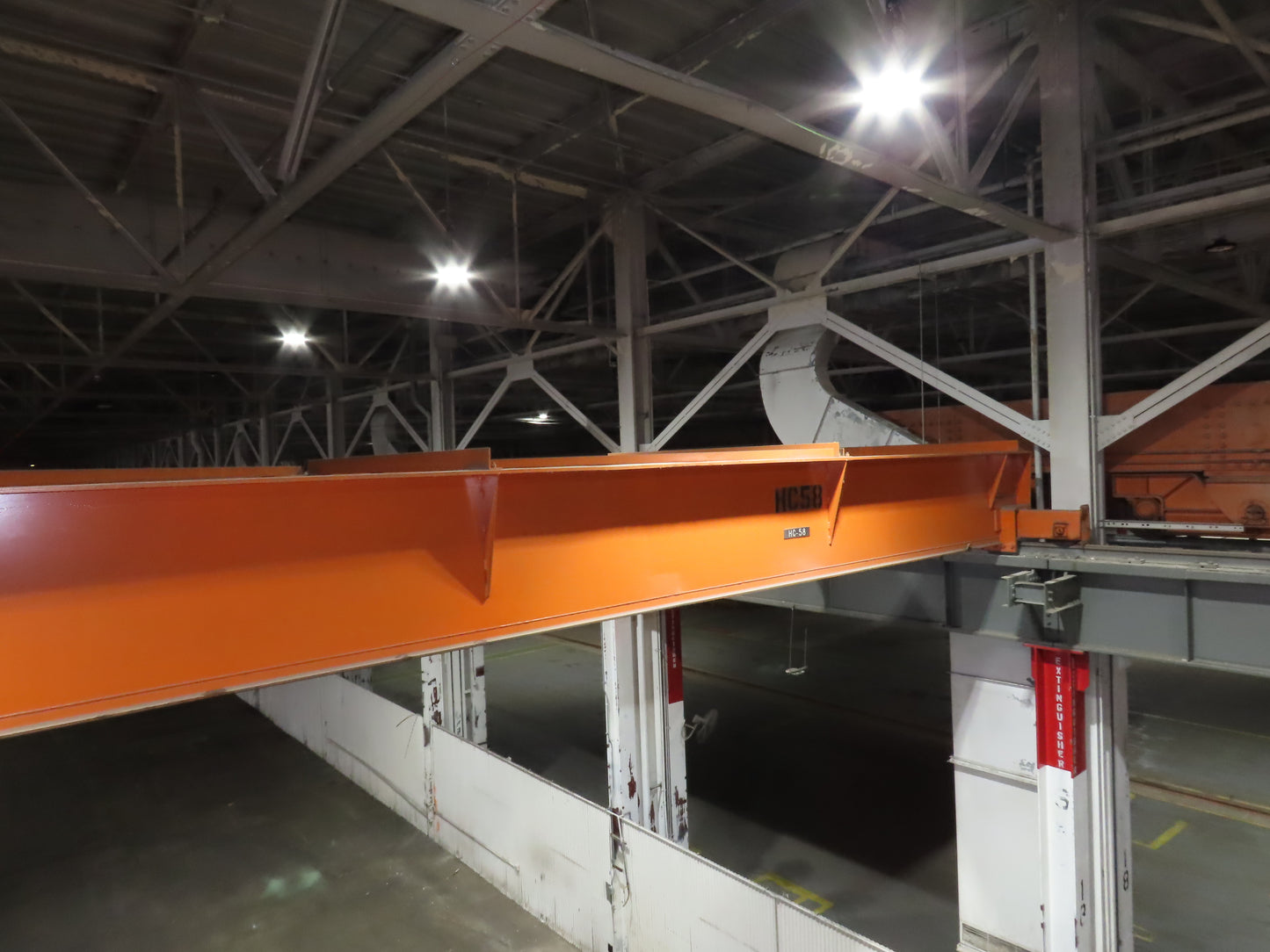 Cleveland Tramrail P&H 10 Ton Double Girder Top Running Bridge Crane 76' Span
