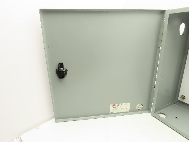 Hoffman A16N16ALP Electrical Enclosure Control Panel 16x16x6" Backplate NEMA 1
