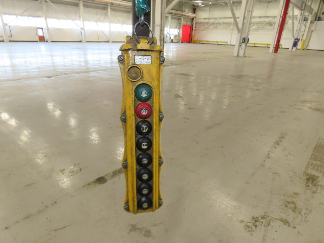Cleveland Tramrail P&H 15 Ton Double Girder Underhung Bridge Crane 43' Span