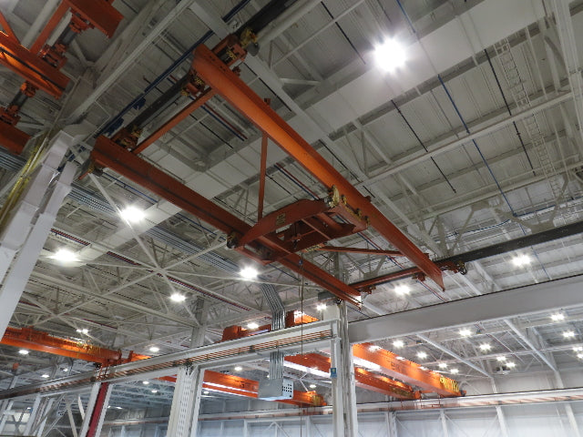 Cleveland Tramrail P&H 15 Ton Double Girder Underhung Bridge Crane 43' Span