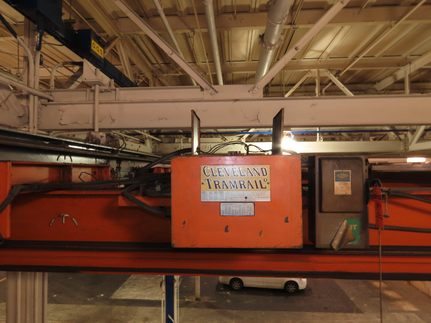 Cleveland Tramrail 11 Ton Double Girder Underhung Bridge Crane 34' 10" Span