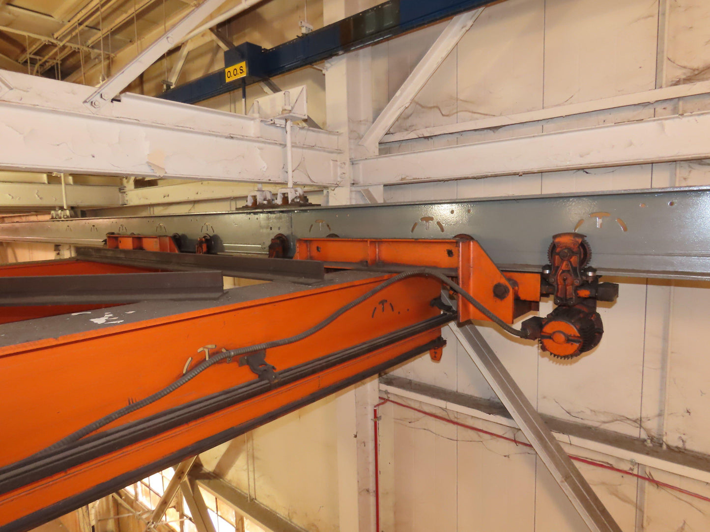 Cleveland Tramrail 11 Ton Double Girder Underhung Bridge Crane 34' 10" Span