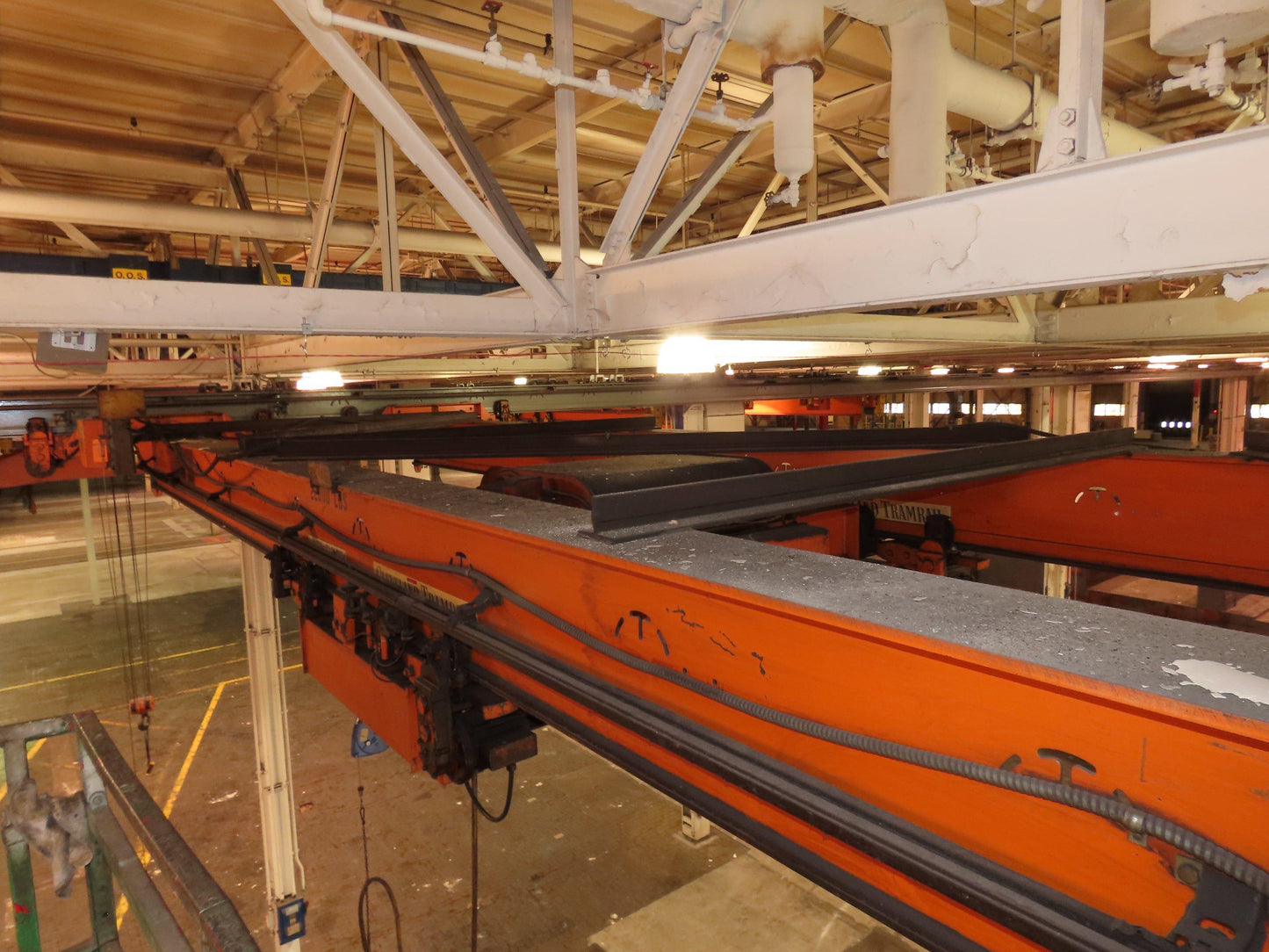 Cleveland Tramrail 11 Ton Double Girder Underhung Bridge Crane 34' 10" Span