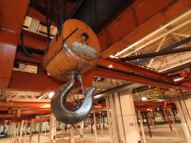 Cleveland Tramrail 11 Ton Double Girder Underhung Bridge Crane 34' 10" Span