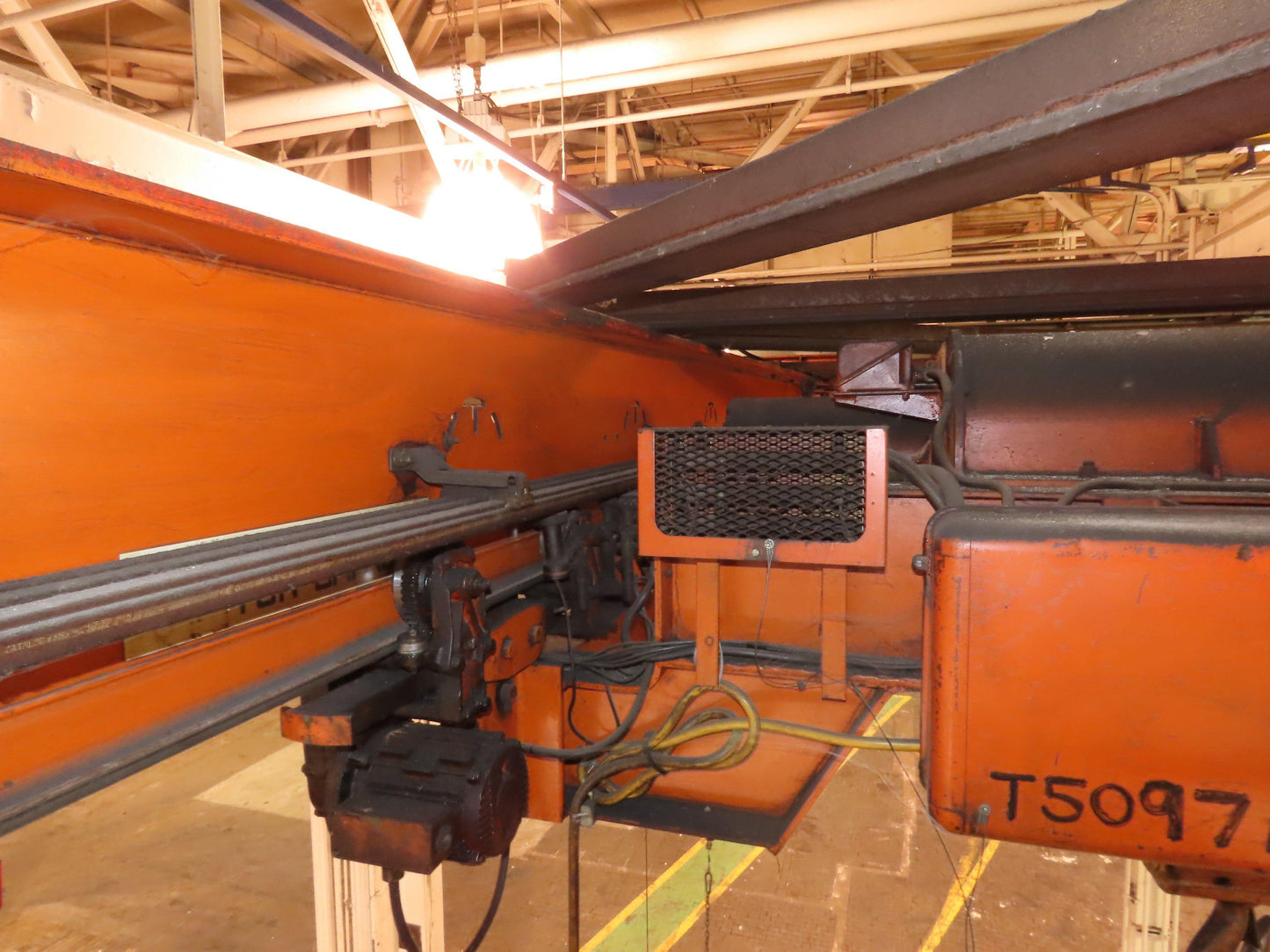 Cleveland Tramrail 11 Ton Double Girder Underhung Bridge Crane 34' 10" Span
