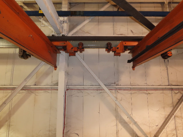Cleveland Tramrail 11 Ton Double Girder Underhung Bridge Crane 34' 10" Span