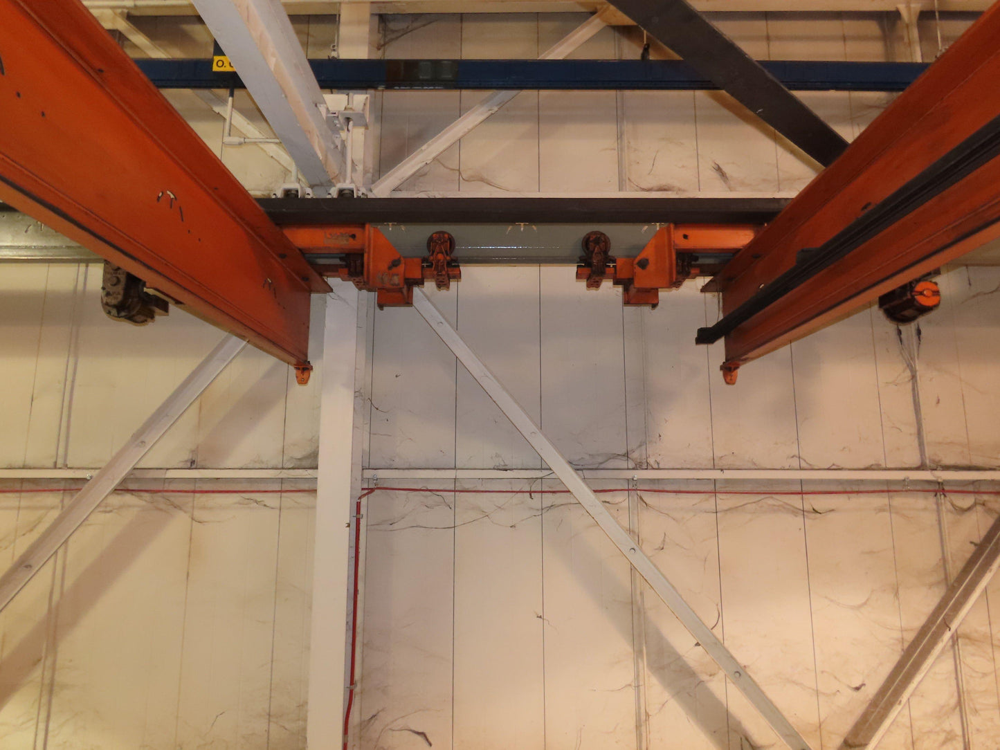 Cleveland Tramrail 11 Ton Double Girder Underhung Bridge Crane 34' 10" Span
