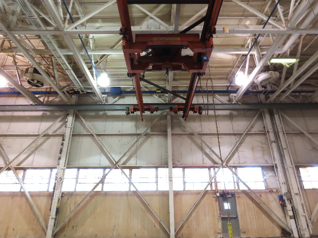Cleveland Tramrail 11 Ton Double Girder Underhung Bridge Crane 34' 10" Span
